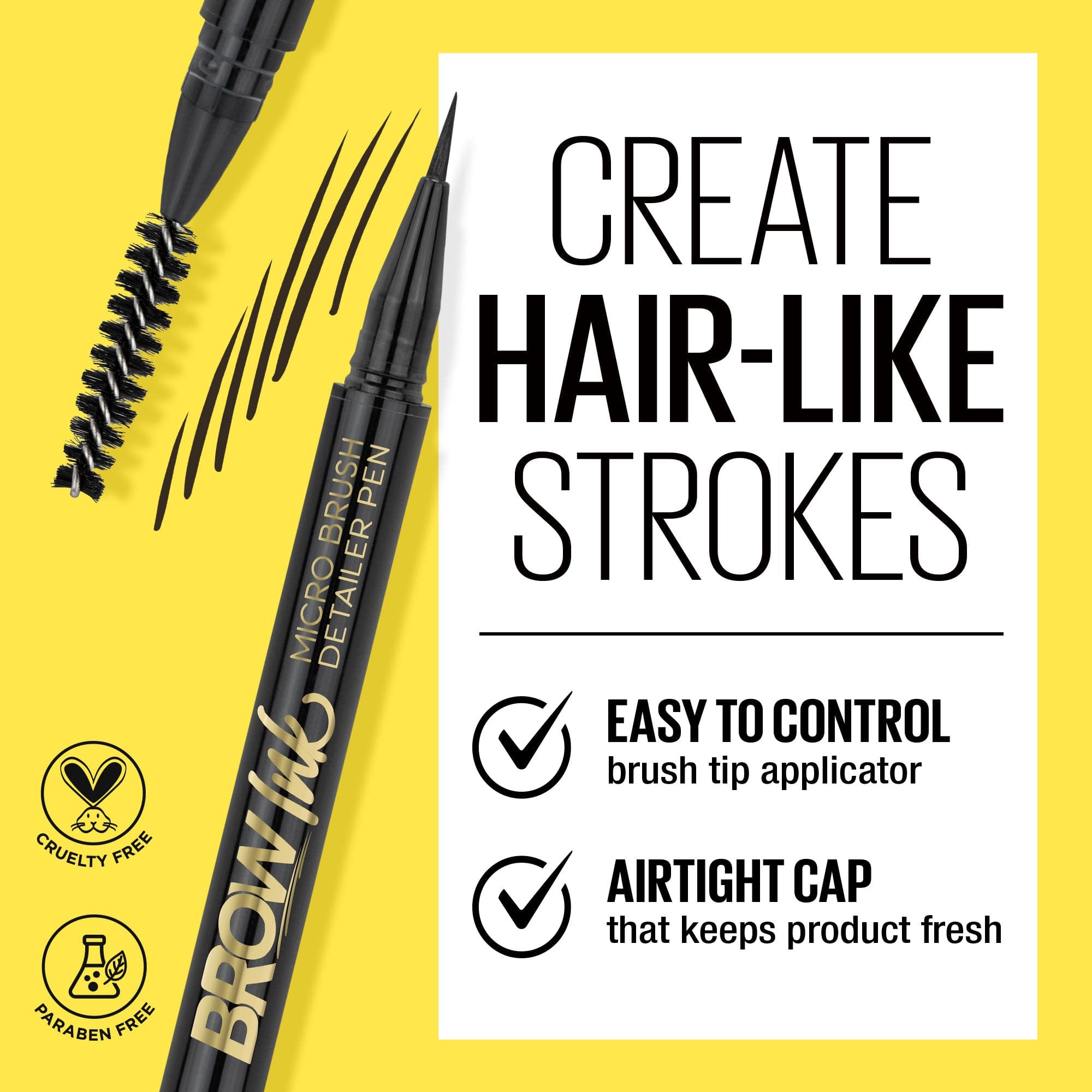 Brow Ink Micro Brush Detailer Pen