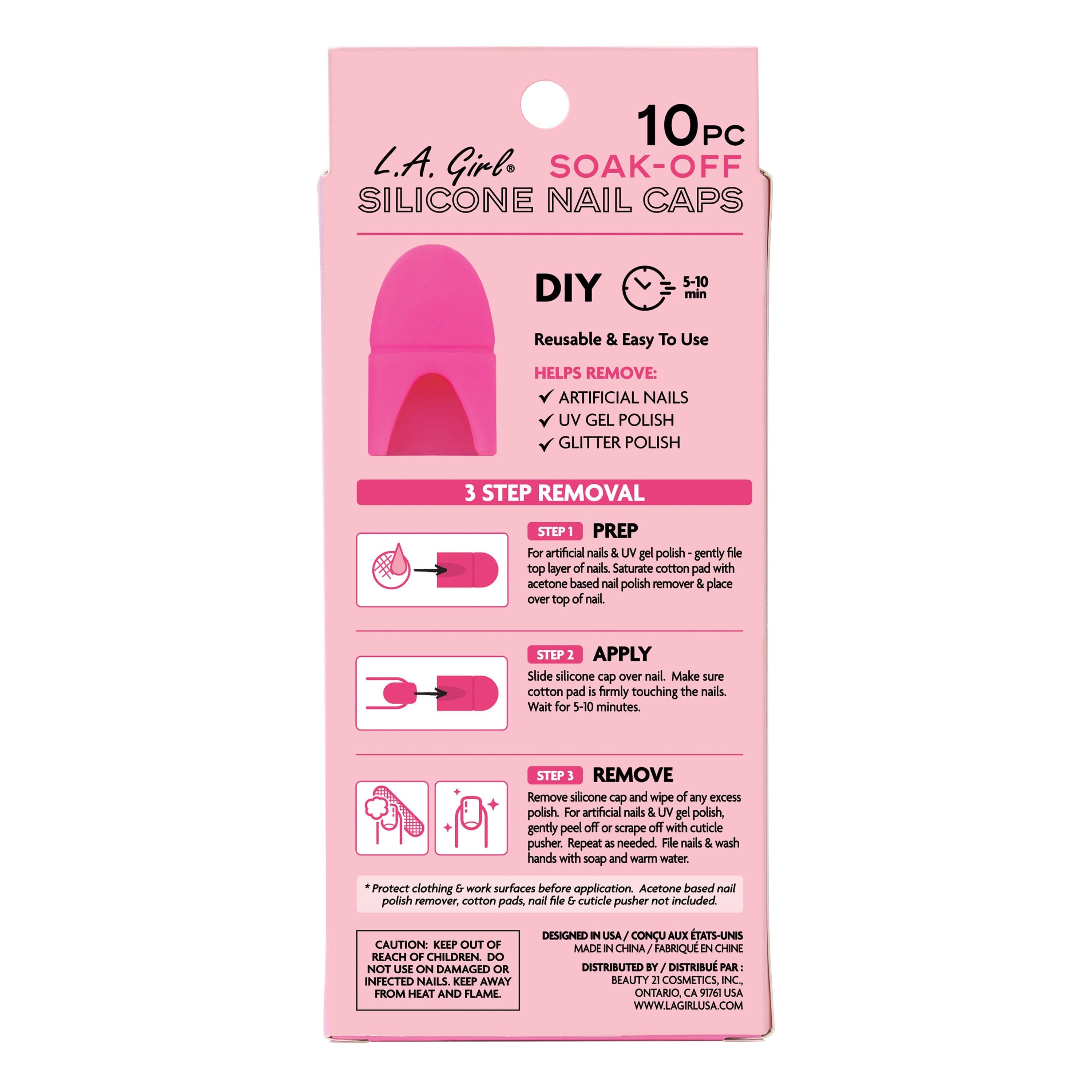 Soak-Off Silicone Nail Caps