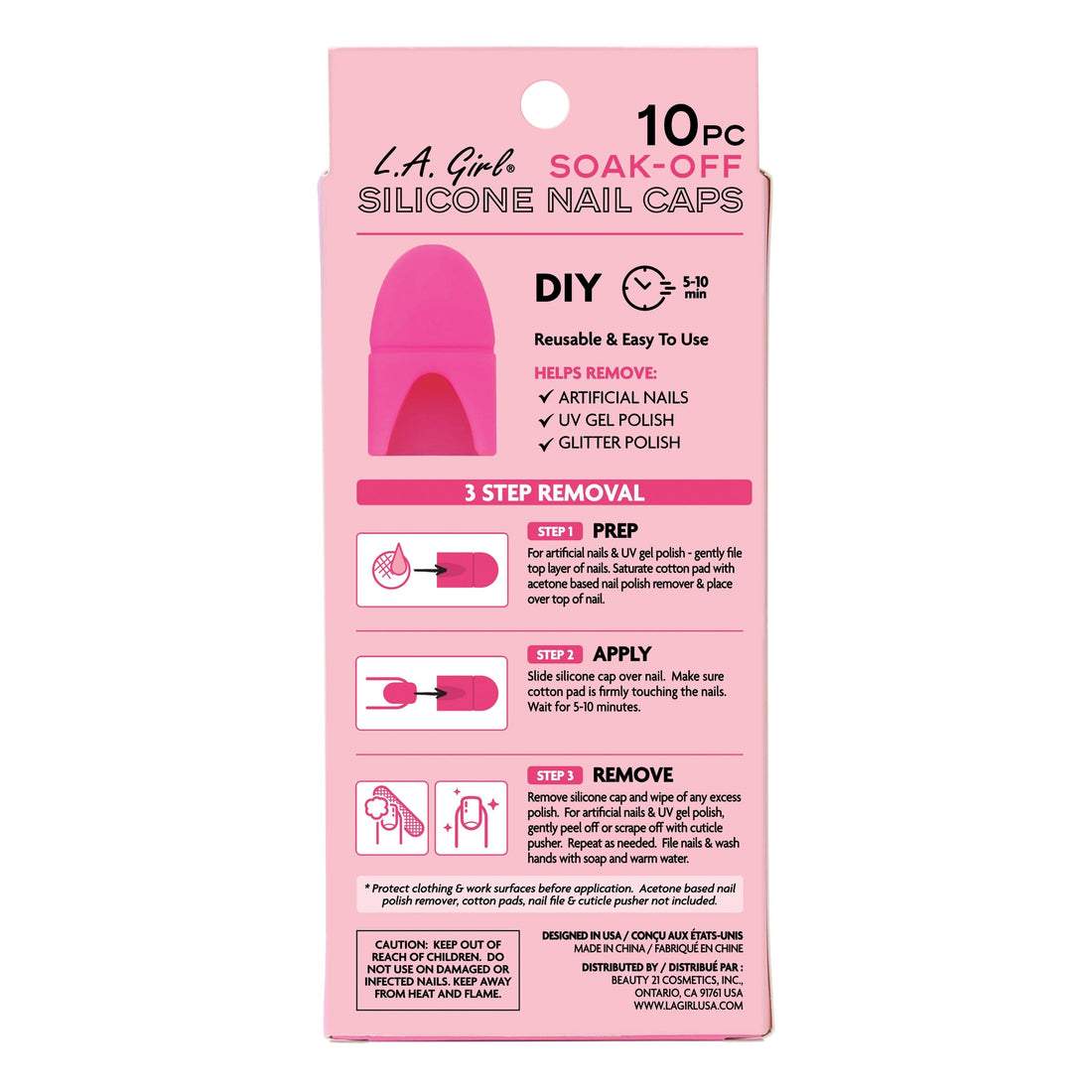 Soak-Off Silicone Nail Caps