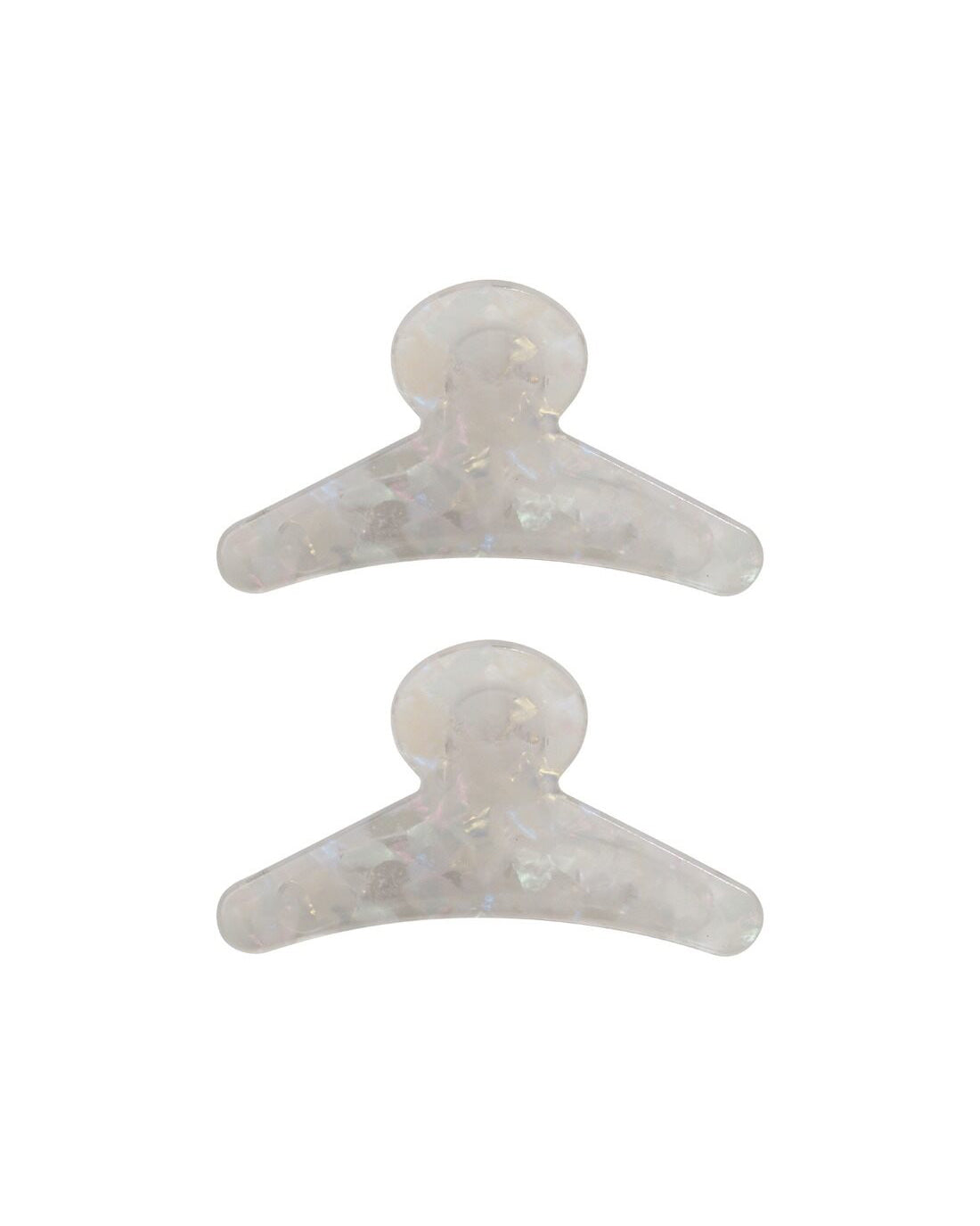 Hair Claws - Mini Curved - Pearl (2 pack)