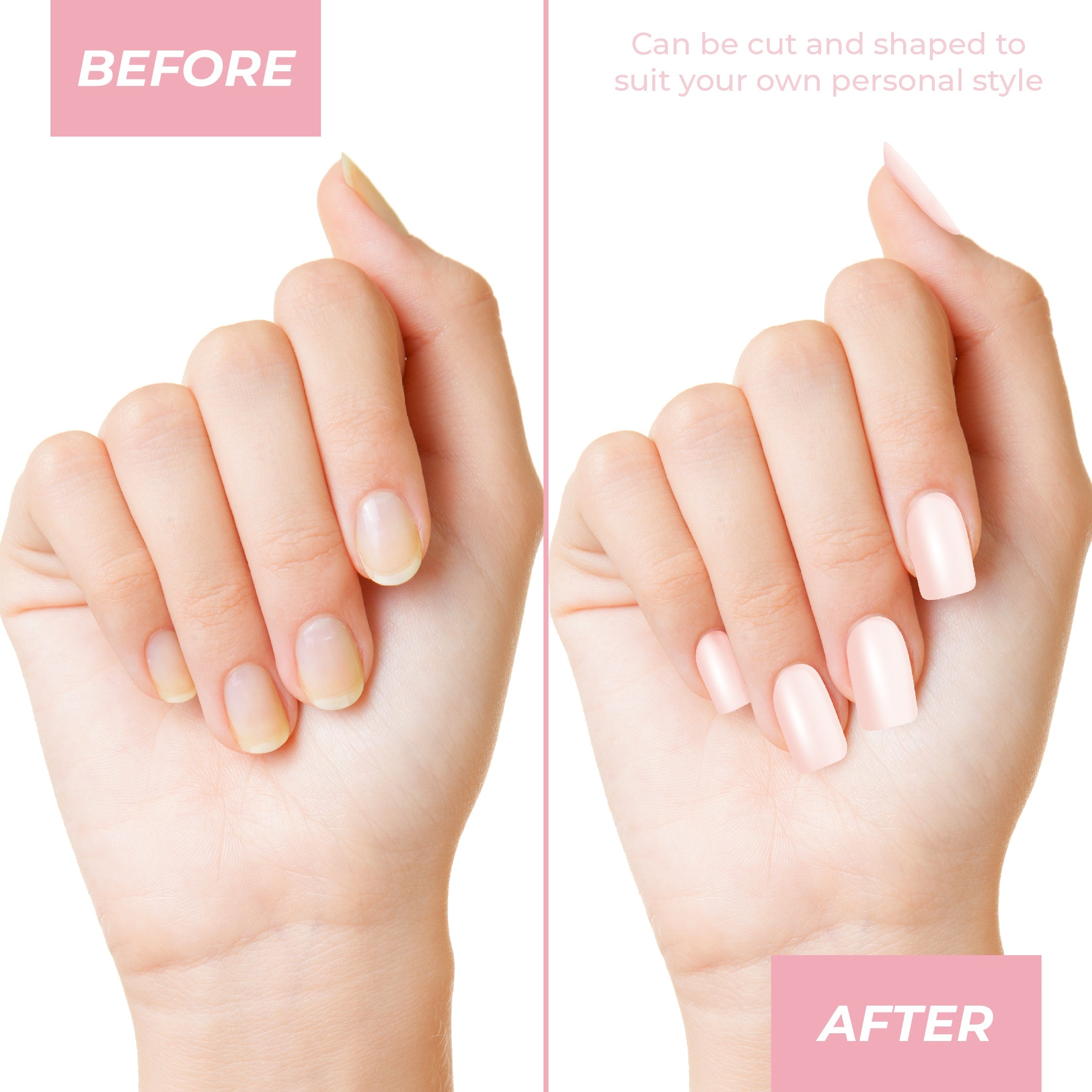 Press-On Nails Natural - Square Tip