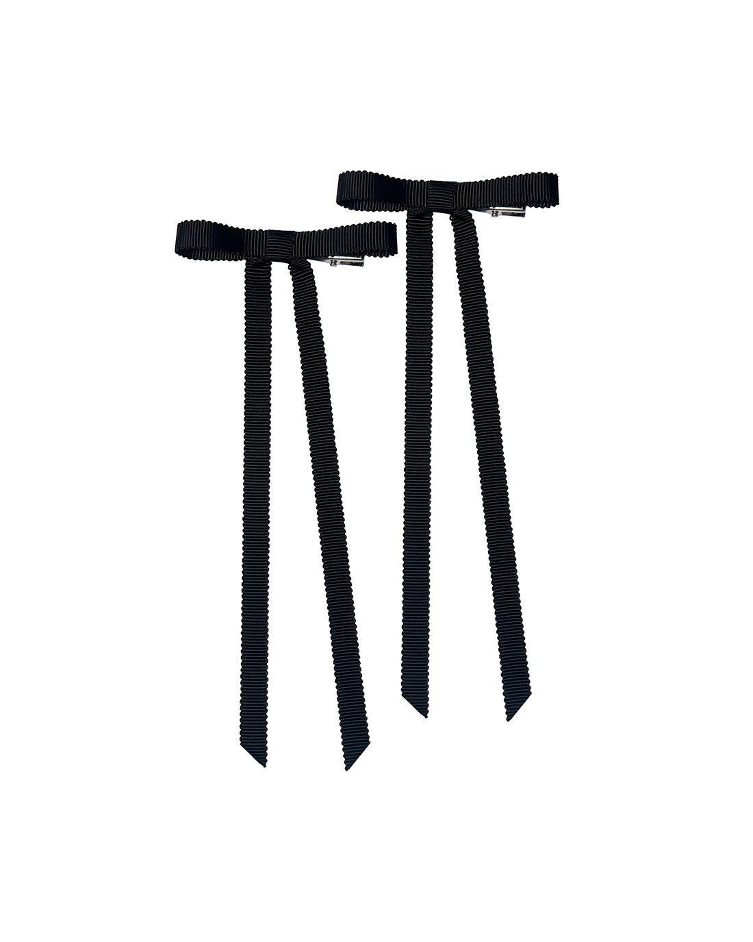 Hair Clips Thin Scallop Bows
