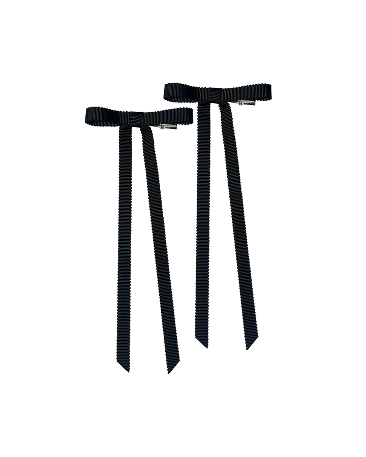 Hair Clips Thin Scallop Bows