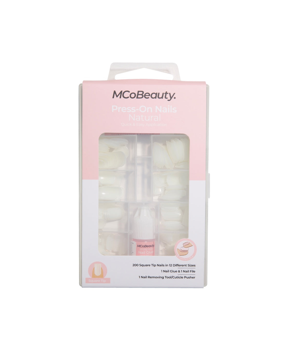 Press-On Nails Natural - Square Tip