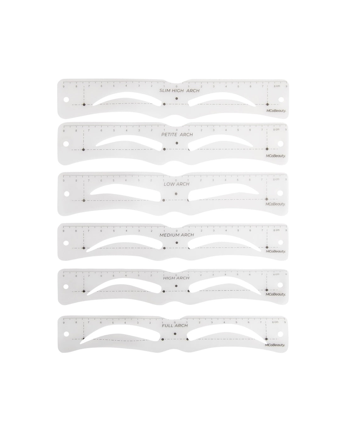 Reusable Brow Stencils 6 Pack
